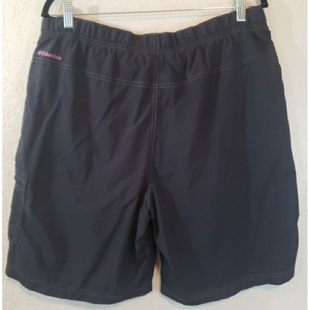 Columbia Mens Swim Trunks Black Size Large Zipper Pockets Lined - Picture 5 of 10